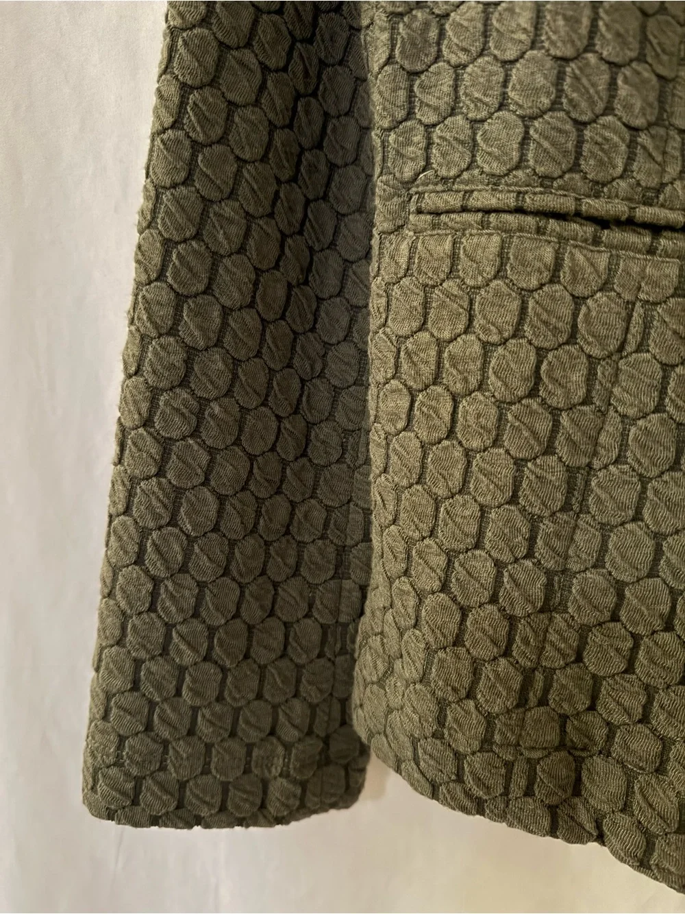 ANTHROPOLOGIE PORRIDGE Textured Single Button Jacket Size M
